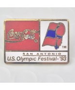 Coca-Cola USA Olympic Festival 1993 San Antonio Texas 90s Coke Pin - £7.86 GBP