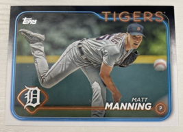 2024 Topps Matt Manning #277 Detroit Tigers Baseball Card - £1.49 GBP