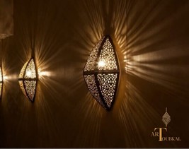 Brass Wall light, Moroccan wall lamp, Moroccan wall lamp - Sconce in copper - $160.00