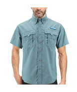 Men’s Tuna Waterproof Quick Dry UPF 50+ Nylon Mint Fishing Button Shirt ... - $54.14 CAD