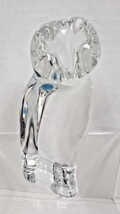 Baccarat Clear Crystal Sweet Owl Paperweight Figurine Signed 4 1/4 inche... - $94.05