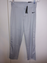 Nike Baseball Boy&#39;s Gray Slim Fit PANTS-XL-NWT-$25-RECYCLED Polylester - £8.84 GBP