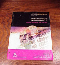 Atari 400 800 An Invitation To Programming 2 Workbook book - $9.95