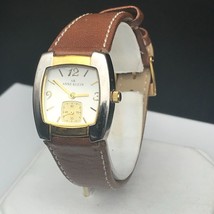 Anne Klein Silver and Gold Toned Leather Band Ladies Watch 10/5420-1 New... - $36.77
