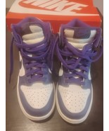 Nike Dunk High Midnight Navy White GS DH9751-100 White/Purple Size 4.5Y - $29.99