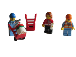 Lot LEGO CITY 60100 Minifigure Airport Worker Helicopter Pilot Delivery ... - £7.81 GBP