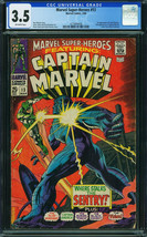 Marvel Super Heroes # 13...CGC Blue 3.5 grade..1968 comic--1st Carol Danvers--gc - £107.89 GBP