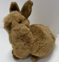 Fiesta Natural Bunny Rabbit Plush 8" Realistic Brown Easter Vintage 1989 E5601 - $14.48