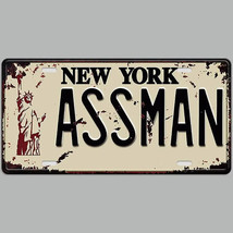 Seinfeld New York AssMan Vintage Novelty Metal License Plate NEW! - $8.53