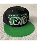 MEXICO FLAT BILL SNAPBACK BASEBALL CAP ( GREEN &amp; BLACK ) - Unique &amp; Rare! - $17.59