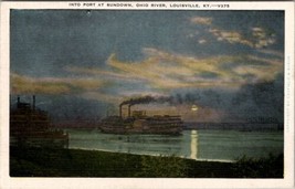 Louisville Kentucky View of Ohio River at Sundown Postcard T15 - £6.25 GBP