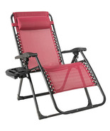 Oversize Lounge Chair Patio Heavy Duty Folding Recliner-Dark Red - Color... - £120.24 GBP