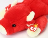 Snort 1998 Ty Beanie Baby Large  Red Bull with tags 15&quot; - £19.27 GBP