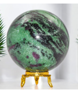 A+ Green RUBY ZOISITE Crystal Anyolite Healing Reiki Energy Gemstone Sph... - $138.46
