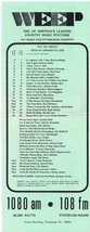 WEEP 108 FM Pittsburgh VINTAGE January 27 1975 Music Survey Ronnie Milsa... - £11.68 GBP