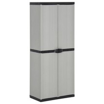  Garden Storage Cabinet Grey PVC Medium Garden Storage Cabinet - $3,970.91 MXN