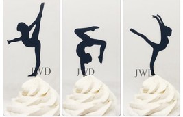 Gymnastics cupcake toppers , gymnastics party, gymnastics theme - $7.43