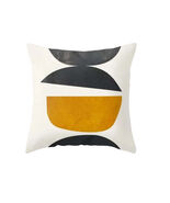 Anyhouz Pillowcase White Abstract Semi Circles Cotton Polyester Cushion ... - $566.91 MXN+