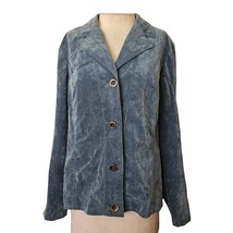 Blue Corduroy Jacket Blazer Size Large - £27.66 GBP