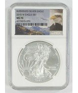 2015-W $1 American Eagle In Argento Lucido Valutato Da NGC Come MS-70 - $178.24