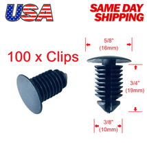 Set of 100 Rocker Moulding Trim Panel Push Pin Retainer Clips for Ford C... - £15.76 GBP