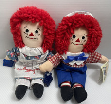 Raggedy Ann &amp; Andy Dolls 9&quot; Soft Cloth Applause 1991 Johnny Gruelle New W Tsgs - £14.76 GBP