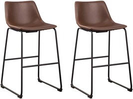 Brown Signature Design By Ashley Centiar Urban Industrial 28.75&quot; Pub Height - £142.25 GBP