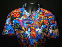 Robert Graham Skull Short Sleeve Sport Shirt  1XLT image 5