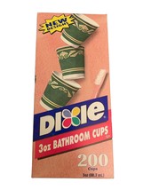 Dixie Cups 200 Count Rare Neoclassical Design Bathroom Cups New Sealed - £22.24 GBP