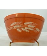 Vintage Pyrex Orange Wheat Stack Mixing Bowl Small 401 - $5.00