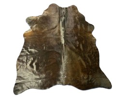 Natural Black Cowhide Rug Size: 6x5 feet D-255 - $147.51