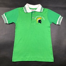 Vintage 90s Michigan State University Kids Toddlers Childs M Green Polo Shirt - £14.94 GBP