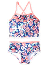 Pink Platinum Baby Girls Floral Pom Tankini Swimsuit Size 3T NWT - £7.96 GBP