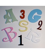 10 inch PAINTED Wood Wooden Letters  or Numbers-Wood Cutout CUSTOM SIZES - $7.25
