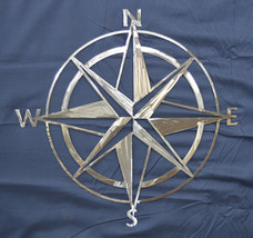 13&quot; Custom Metal Nautical Compass Rose Home Garden Boat House Wall Art Decor - £24.07 GBP+