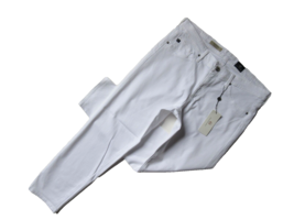 NWT AG Adriano Goldschmied Stilt in White Sateen Cigarette Crop Stretch Jeans 32 - £47.79 GBP