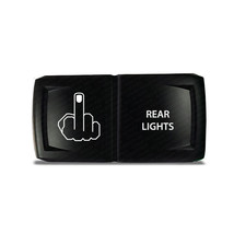 CH4x4 Rocker Switch V2  Rear Ligths Symbol - Horizontal  - Green LED - £13.47 GBP