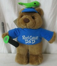 Plush Creations Reel Great Dad Teddy Bear 14&quot; Tall Fishing Father&#39;s Day ... - £17.89 GBP
