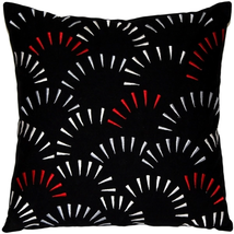 Celebrate Embroidered Cotton Throw Pillow 16x16, Complete with Pillow Insert - £29.33 GBP