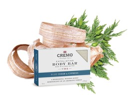 Cremo Exfoliating Blue Cedar &amp; Cypress Body Bar with Shea Butter 6 oz - €4,27 EUR