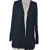 Simple Black Cardigan Sweater Size Large - £19.78 GBP