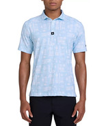 Bad Birdie Men&#39;s Core Golf Polo Dry Heat Cool Blue Short Sleeve Size Small - $734.44 MXN