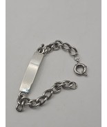 Silver ID bracelet CHANEL brand vintage 41.2 grams gent`s L: 9 Inch - $6,762.83 MXN
