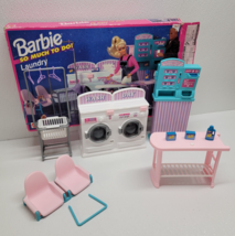 Vintage Barbie So Much To Do Laundry Washer Dryer Mattel 1995 LAUNDROMAT - £54.57 GBP