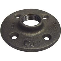 B &amp; K 3/8 in. FPT Black Malleable Iron Floor Flange - $26.46 CAD