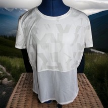 adidas Climacool Own The Run Speed Tee Size M White Mesh Bottom Short Sl... - $12.99
