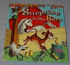 Children&#39;s Old Tell a Tale book Surprise in the Barn 1955 - $6.00