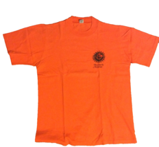 Authentic VTG 70s NAU Stedman Hi-Cru T-Shirt M Orange Cotton NWOT USA - $84.15