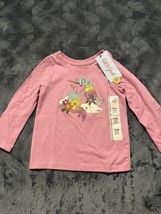 Toddler Girls&#39; Rainbow Unicorn Long Sleeve T-Shirt Cat &amp; Jack Pink 18m. P - £3.16 GBP