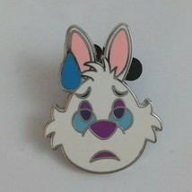 Disney Alice in Wonderland White Rabbit Emoji Nervous Trading Pin - £3.43 GBP